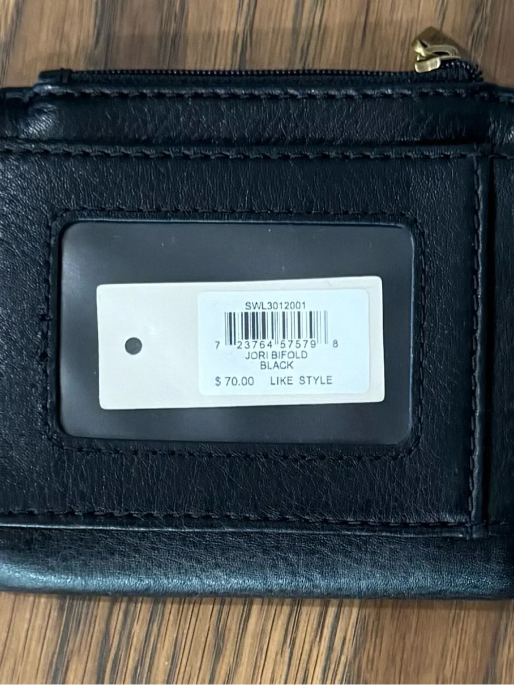 Fossil Jori Bifold in Black Leather